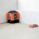 Nedo Linus1 HV Rotational Laser on site corner with acceptor